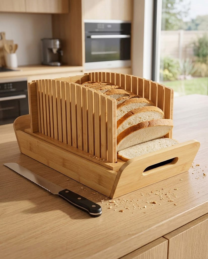 Even Slice Foldable Bread Slicing Guide