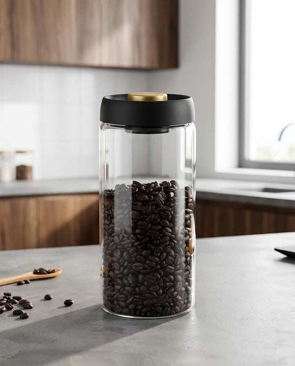 Manual Vacuum Coffee Jar — Wudy Kitchen, image 1