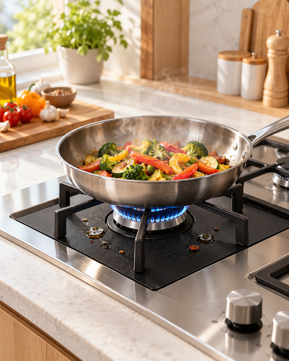 Reusable Gas Hob Burner Liners – Non-Stick, Cut-to-Fit (4 Pack)