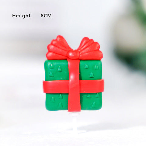 Christmas Cake Decoration Set – Santa, Tree, House & Gift Toppers