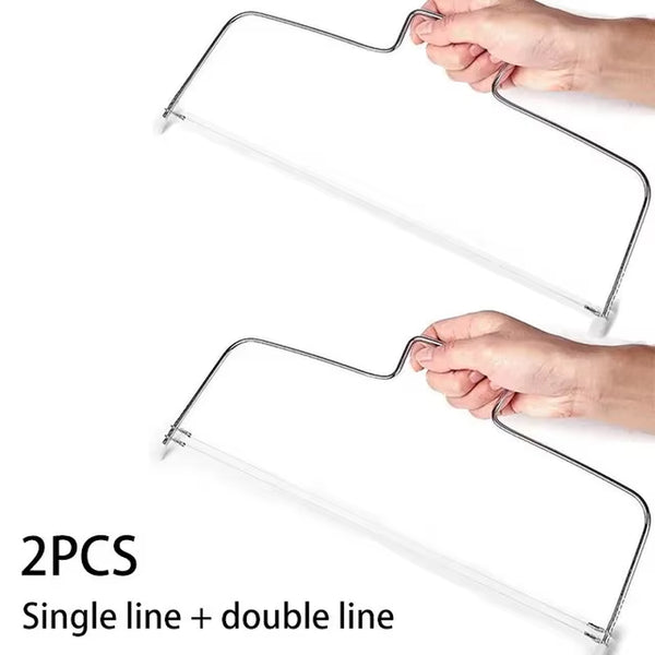 1/2Pcs Adjustable Height Line Cake Cut Slicer Adjustable Stainless Steel Cake Decorating Mold DIY Bakeware Kitchen Cooking Tool