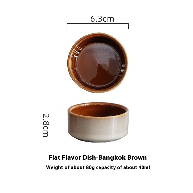 Underglaze Ceramic Seasoning Bowl – Handmade Mini Dipping Set
