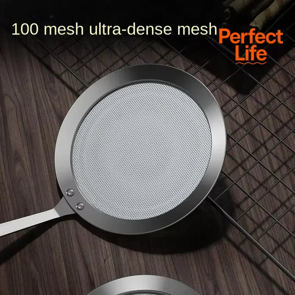Stainless Steel Fine Mesh Filter, Multi-Function Colander for Juice, Coffee, Tea, & Vegetables, Kitchen Accessories