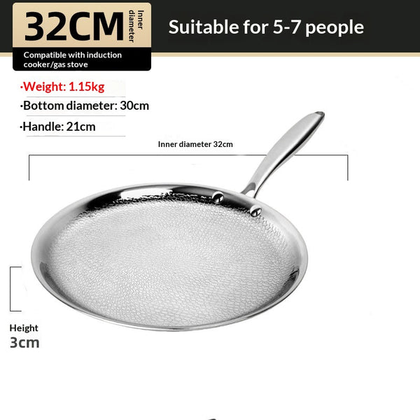 Non-Stick Pan without Coating, Household Titanium Frying Pan