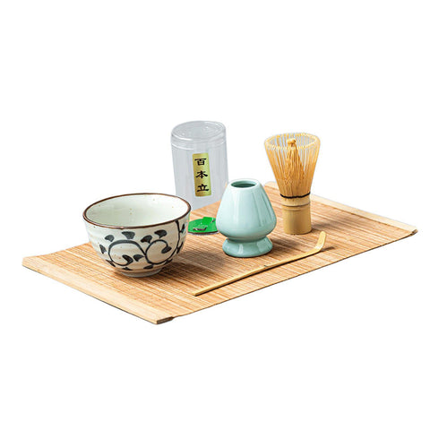 5-Piece Handmade Matcha Starter Kit – Bamboo & Ceramic