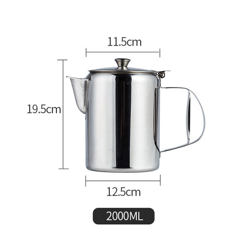 Stainless Steel Pouring Pot – Heat-Resistant Coffee & Milk Kettle (3 Sizes)