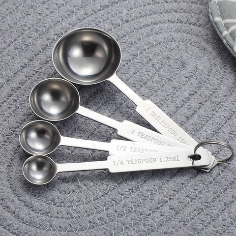 Stainless Steel Measuring Spoons & Cups Set (8 pcs)