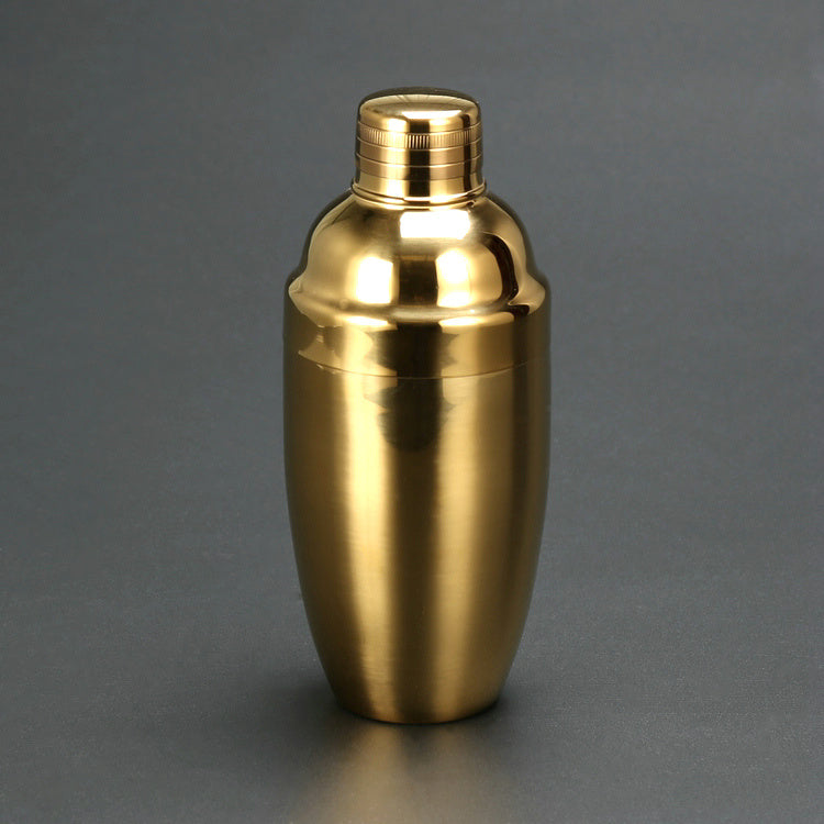 Stainless Steel Cocktail Shaker – 600ml Professional Mixer (Silver, Gold, Rose Gold, Black)
