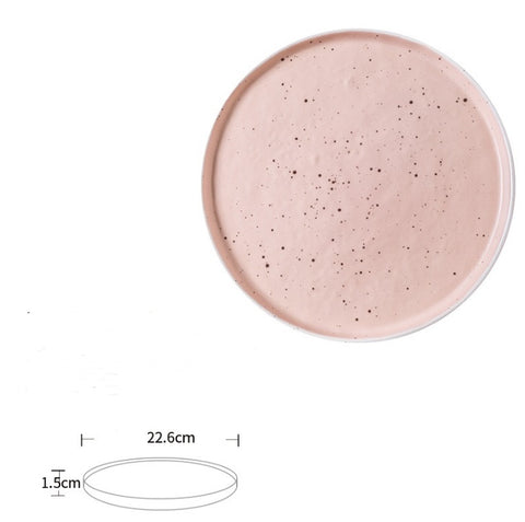 Nordic Porcelain Dinner Plate Collection