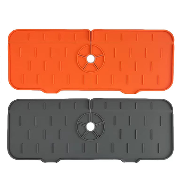 Kitchen Faucet Absorbent Mat Silicone Sink Splash Guard Water Draining Pad Countertop Protector Table Cushion Place Mat Bathroom