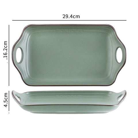 Matte Green Porcelain Cooking & Serveware Collection