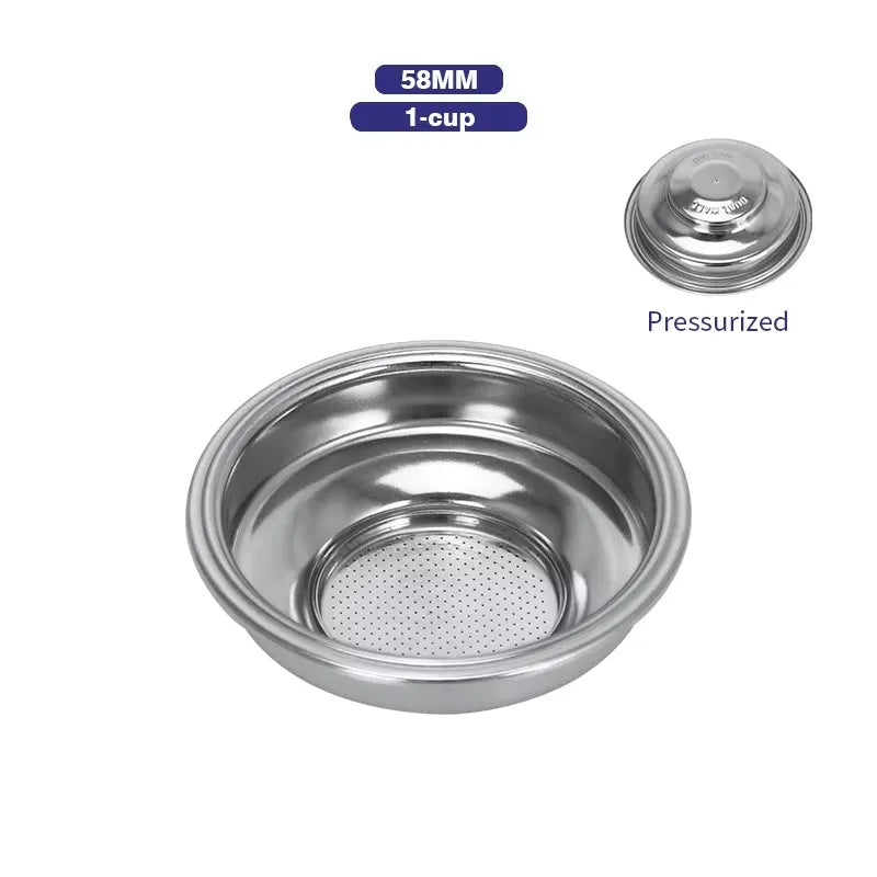 51Mm 54Mm 58MM Coffee Filter Basket Stainless Steel Replacement Basket for Portafilter Espresso Machine Barista Accessories
