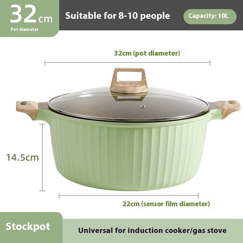 Wheat Stone Non-Stick Stockpot – Designed for Natural and Healthy Cooking