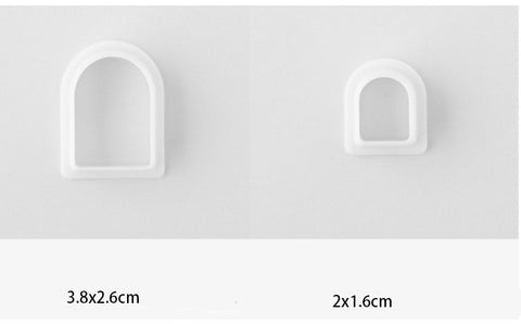 8-Piece Christmas House Cookie Cutter Set – Snowman & Tree Baking Molds