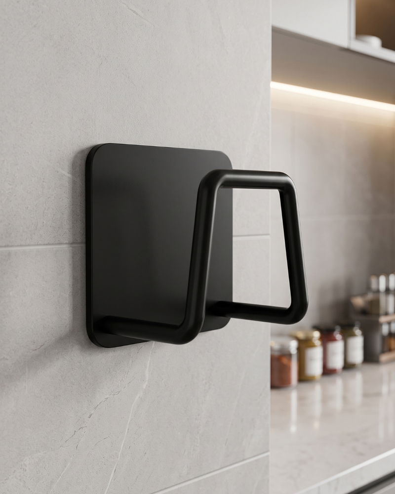 Tidy Sink Sponge Holder — Silver / Black