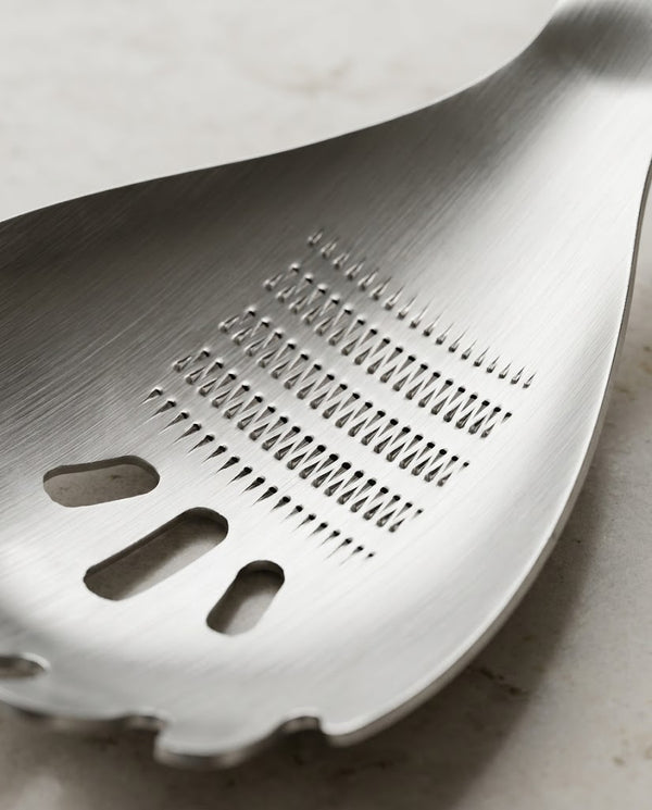 Stainless Steel Food Garlic Masher Spoon Kitchen Gadget