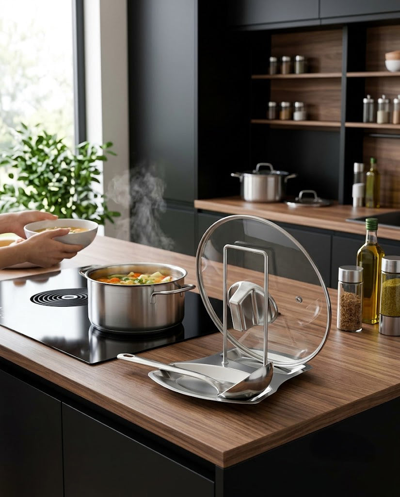 Stainless Steel Pot Lid Holder