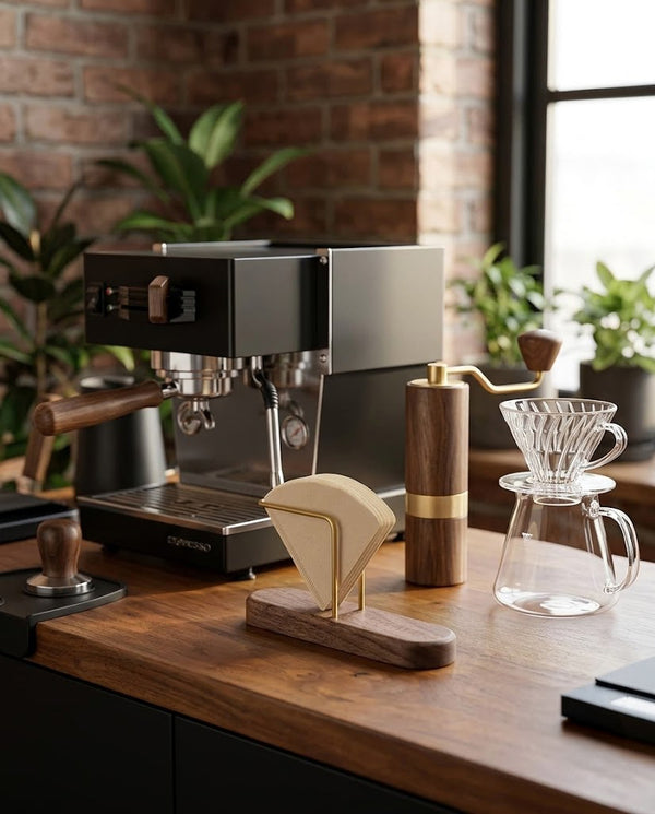Walnut Coffee Filter Holder · V60 Papers — Wudy Kitchen, image 2