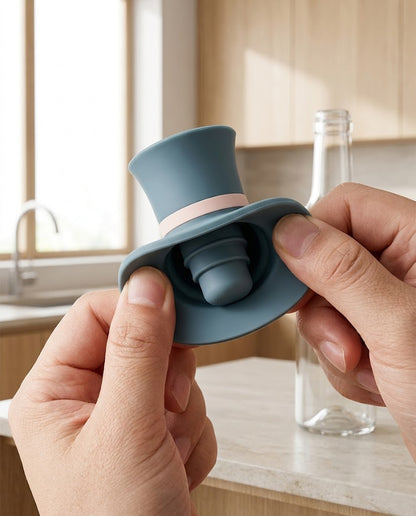 Silicone Hat Wine Bottle Stopper