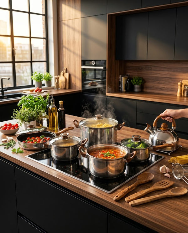 Stainless Cookware Set · 12-Piece