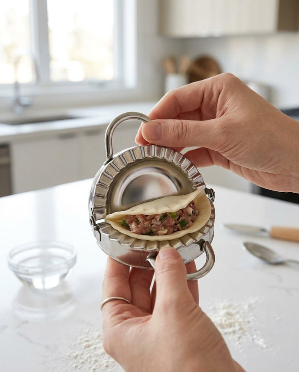 Stainless Steel Dumpling Press — Small / Medium / Large — Wudy Kitchen, image 2