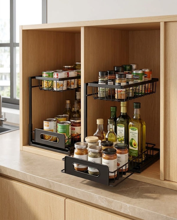 2-Tier Under-Sink Pull-Out Baskets