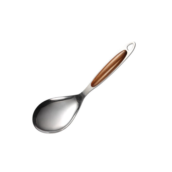 Wudy Kitchen — Wudy 7-Piece Stainless Steel Utensil Set | Wood-Inlay Handles