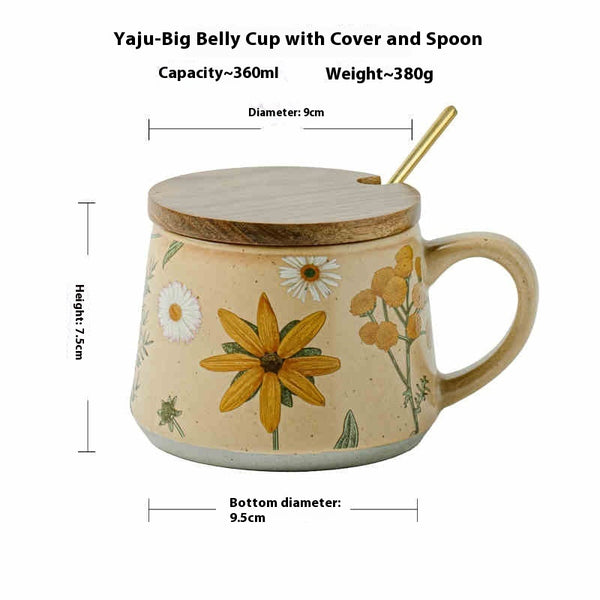 Handmade Floral Ceramic Mug — Wudy Kitchen, image 5
