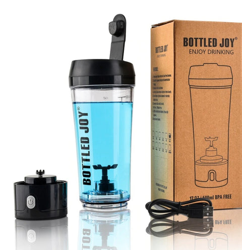 Rechargeable Electric Protein Shaker Bottle – BPA-Free Automatic Vortex Mixer Cup