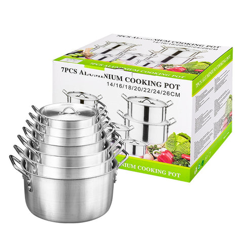 Modern Aluminum Cookware Set (5-Piece / 7-Piece)