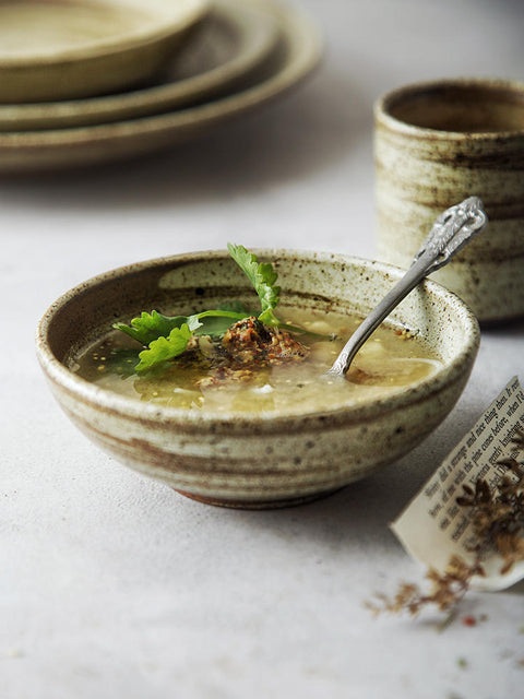 Creative Retro Ceramic Tableware Bowl Saucers