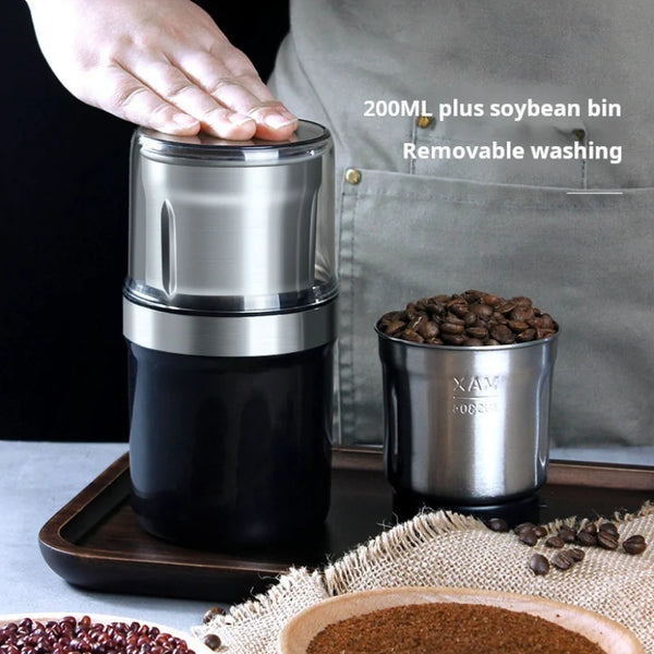 Household Electric Bean Grinder Coffee Bean Grinder Portable Kitchen Grinder Grinder