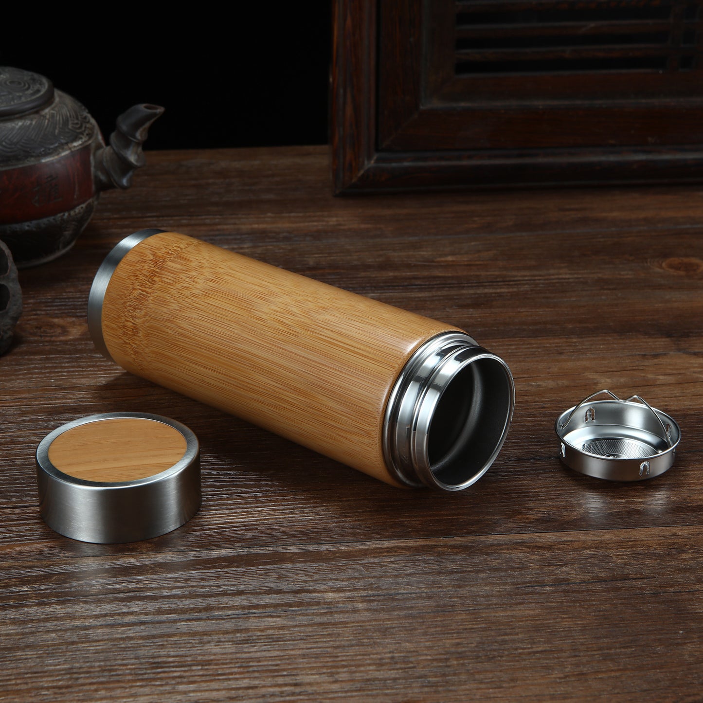 Wudy Bamboo Insulated Bottle | Sustainable 500ml Hydration