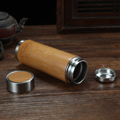 Wudy Bamboo Insulated Bottle | Sustainable 500ml Hydration