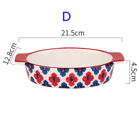Colorful Porcelain Baking Dish – Rectangular & Oval Designs