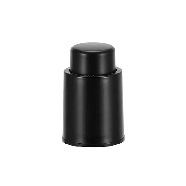 Vacuum Wine Bottle Cap Stopper Sealed Storage Vacuum Memory Wine Stopper Push Style Bar Tools Barware Wine Cork Black