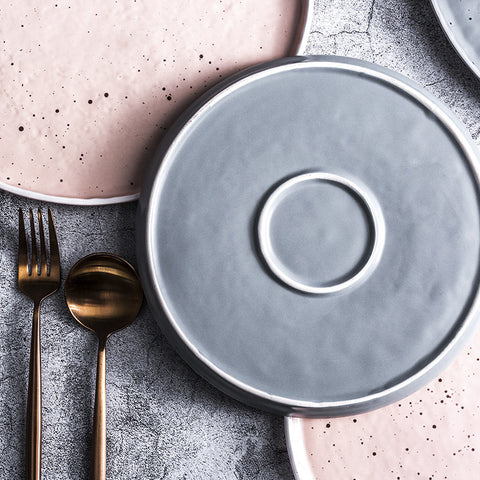 Nordic Porcelain Dinner Plate Collection