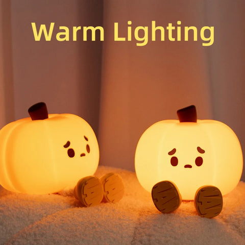 Pumpkin Silicone Night Light – Rechargeable