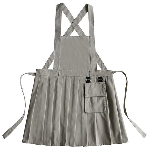 Cross-Back Anti-Fouling Kitchen Apron with Pocket
