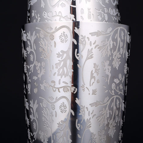 Patterned Stainless Steel Boston Shaker Set