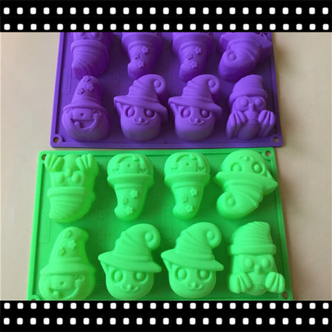 Halloween Pumpkin Ghost Silicone Cake Mould