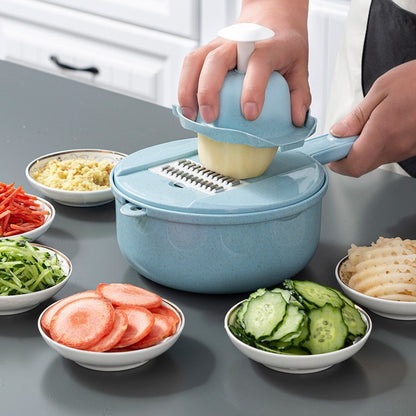 Wudy 8-in-1 Vegetable Slicer | Multi-Functional Mandoline Set