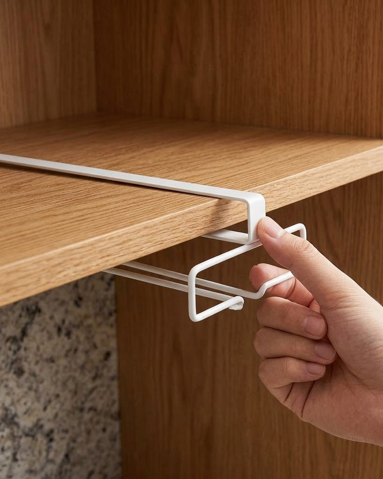 Under-Cabinet Wine Glass Rack — Wudy Kitchen, image 2