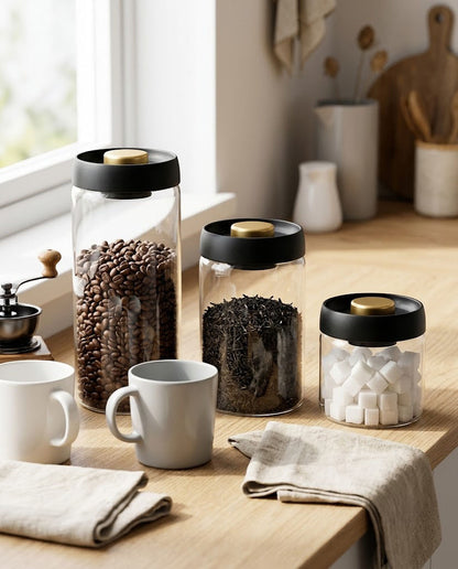 Manual Vacuum Coffee Jar — Wudy Kitchen, image 2