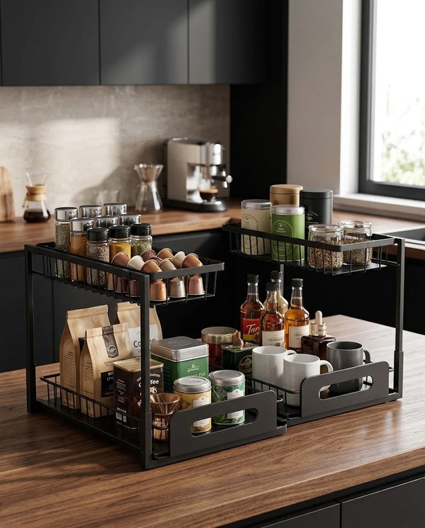 2-Tier Under-Sink Pull-Out Baskets