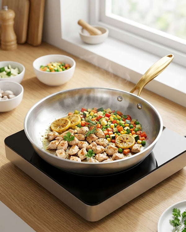 316 Stainless Frying Pan — Wudy Kitchen, image 2