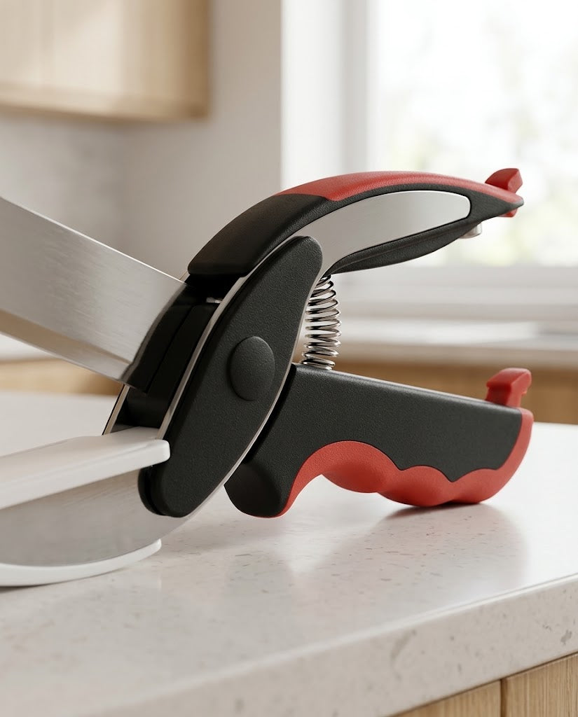 2-in-1 Kitchen Scissors with Built-in Board