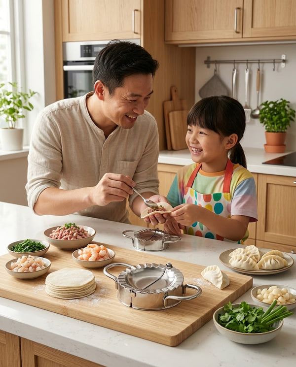 Stainless Steel Dumpling Press — Small / Medium / Large — Wudy Kitchen, image 3