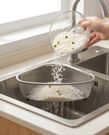 Stainless Steel Corner Sink Drain Basket