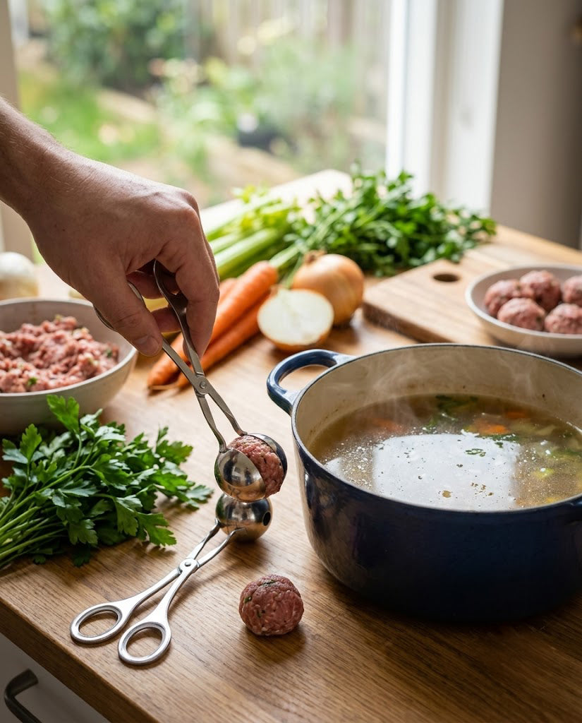 Stainless Steel Meatball Maker — Small / Large